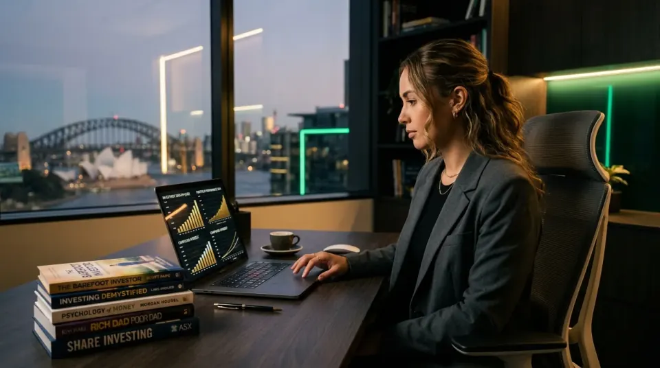 Young Australian Professional Managing Money